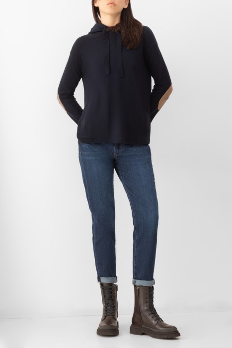 джинсы  из хлопка спереди