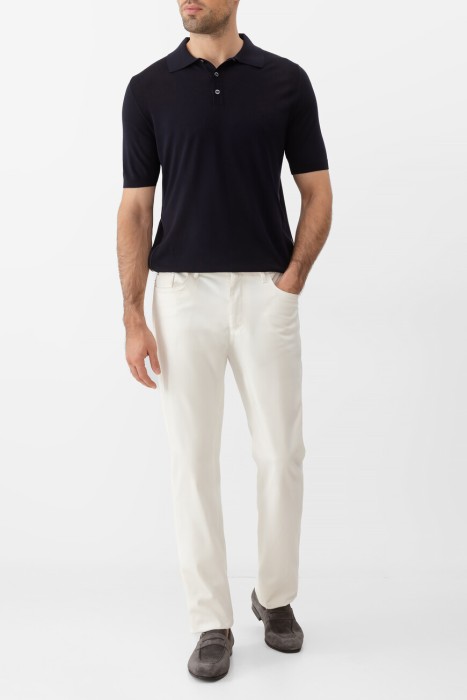 джинсы  из хлопка спереди