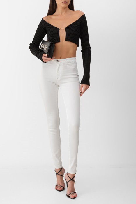 джинсы  из хлопка спереди