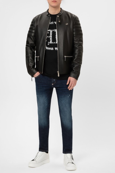 джинсы  из хлопка спереди