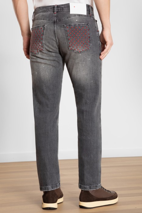 джинсы  от бренда kiton вид слева