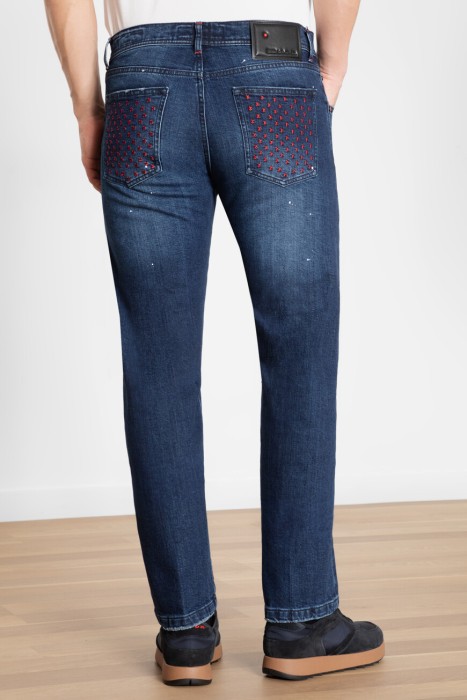 джинсы  от бренда kiton вид слева