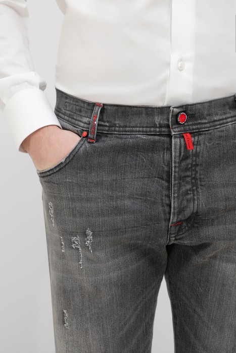 джинсы  из италии вид сбоку