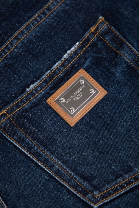 джинсы  для взрослого возраста с изнаночной стороны