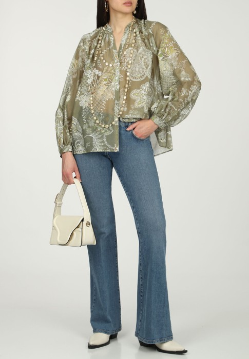 джинсы  от бренда luisa spagnoli вид слева