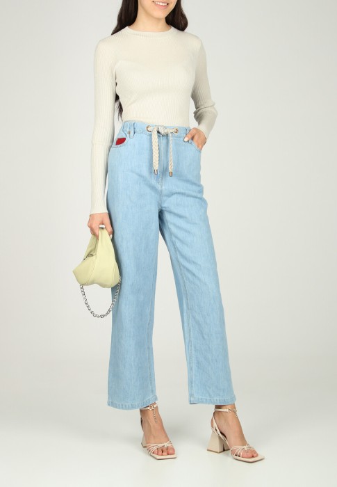 джинсы  от бренда agnona вид слева