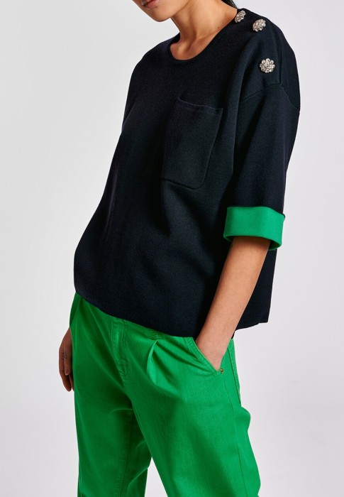 джинсы  для взрослого возраста с изнаночной стороны