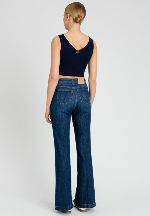 джинсы  от бренда twinset milano вид слева