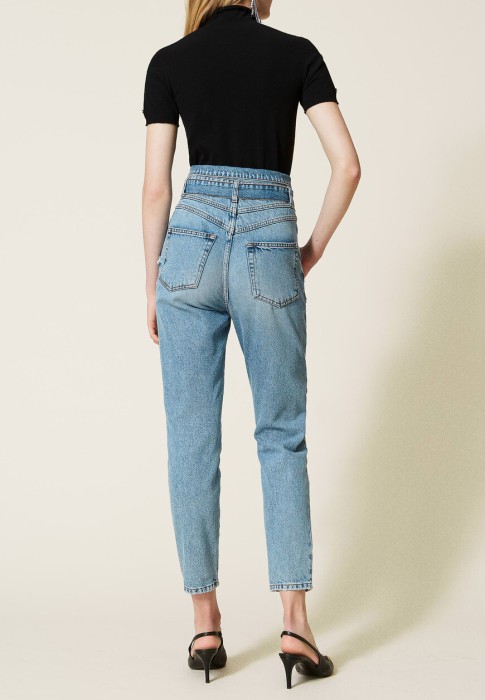 джинсы  от бренда twinset milano вид слева