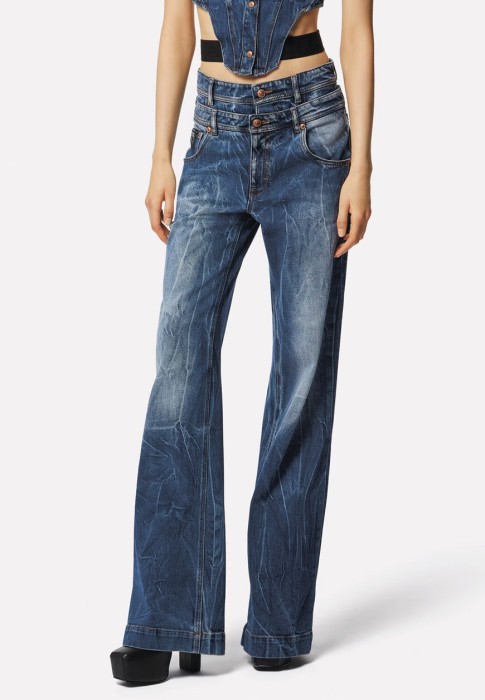 джинсы  от бренда versace jeans couture вид слева