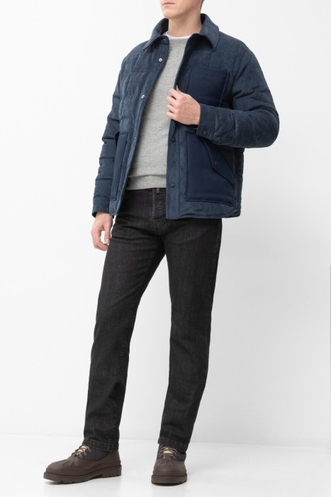 джинсы  из хлопка спереди