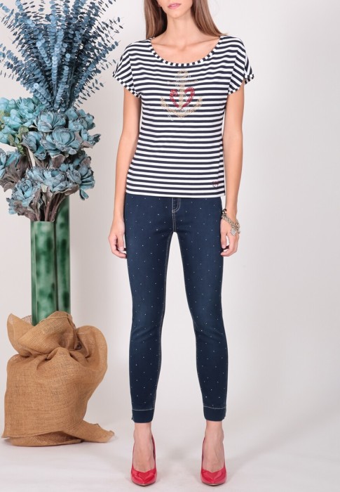 джинсы  от бренда elisa fanti вид слева