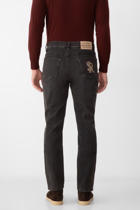 джинсы  от бренда stefano ricci вид слева