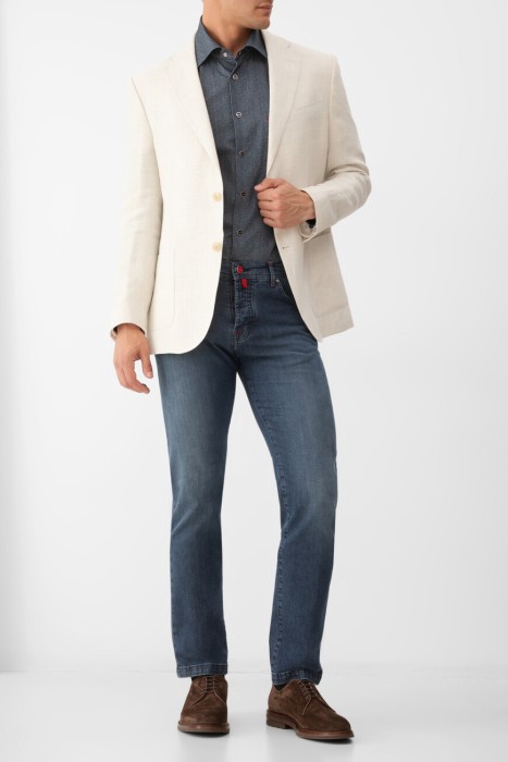 джинсы  из хлопка спереди