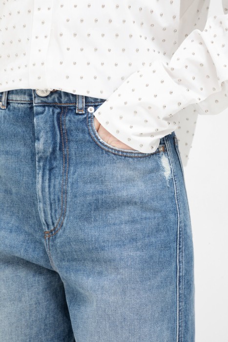 джинсы  из италии вид сбоку