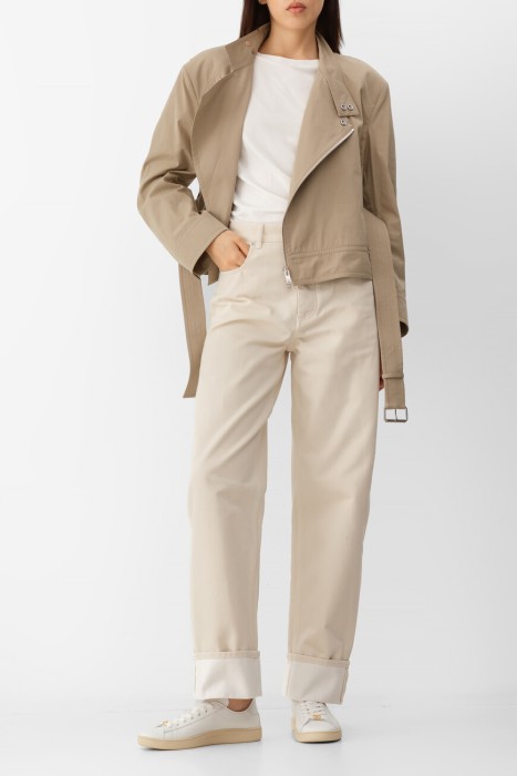 джинсы  из хлопка спереди