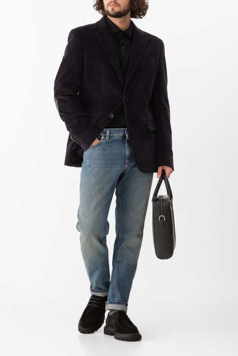 джинсы  из хлопка спереди