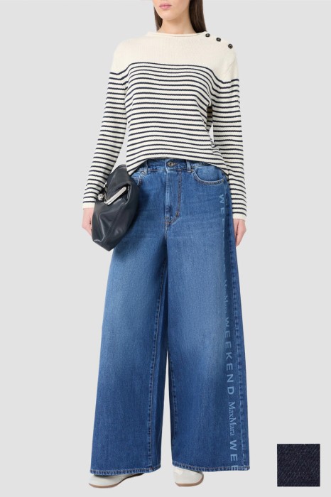 джинсы  из хлопка спереди