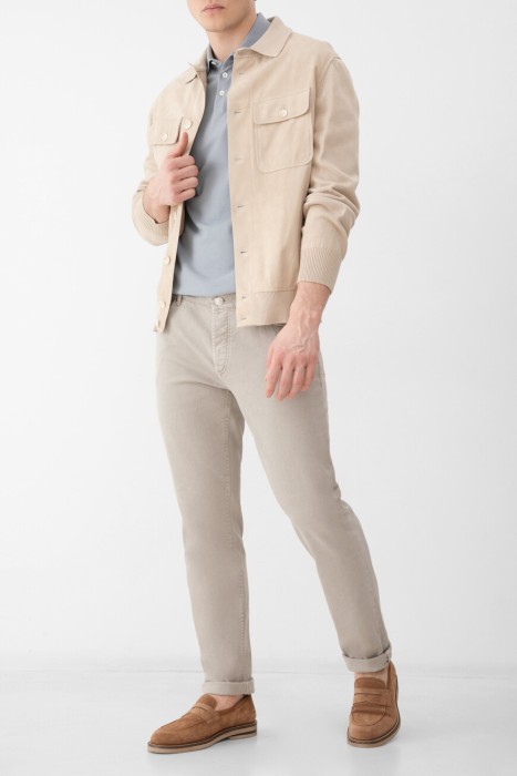 джинсы  из хлопка спереди