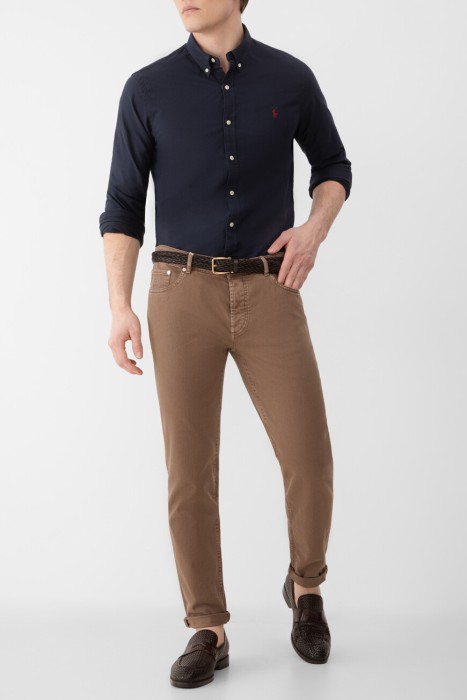 джинсы  из хлопка спереди