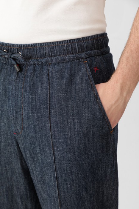 джинсы  из италии вид сбоку