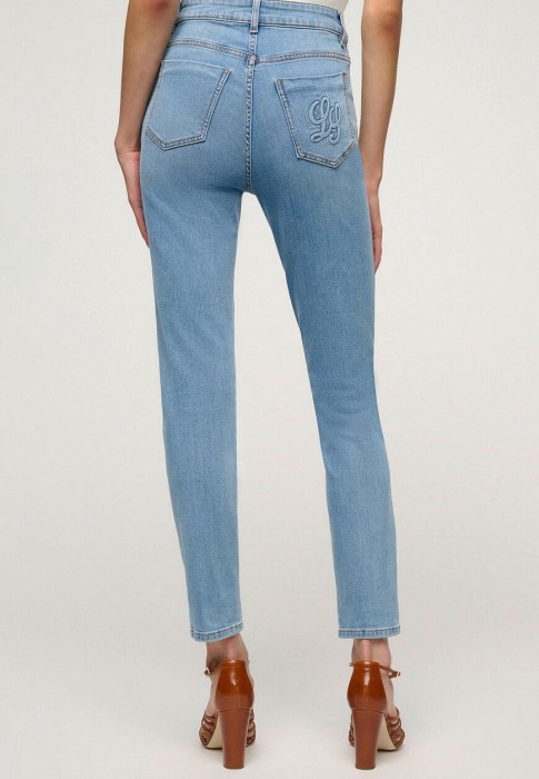 джинсы  от бренда luisa spagnoli вид слева