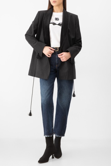 джинсы  из хлопка спереди