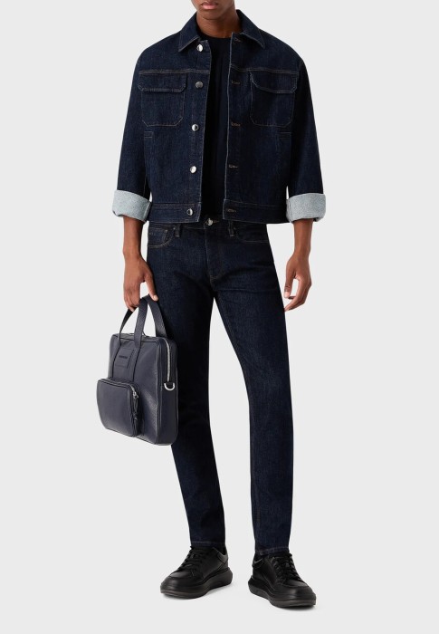 джинсы  от бренда emporio armani вид слева