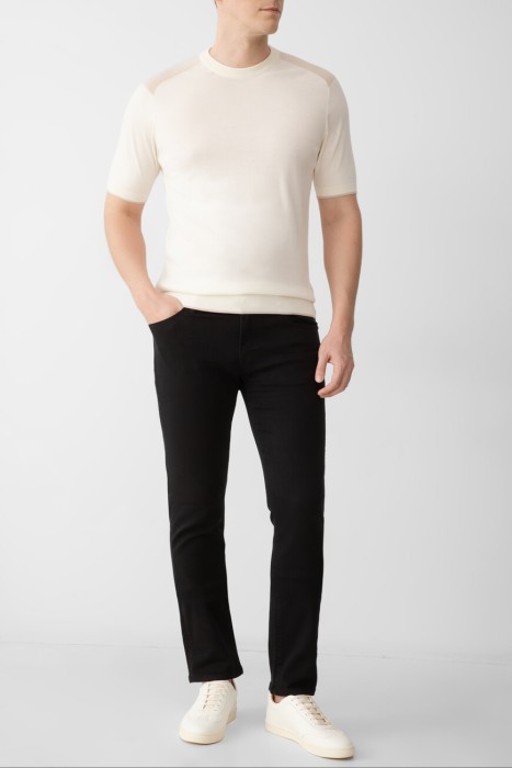 джинсы  из хлопка спереди