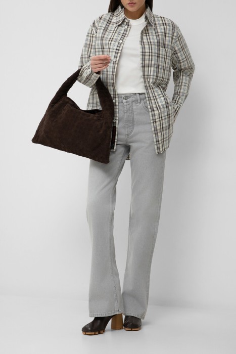 джинсы  из хлопка спереди