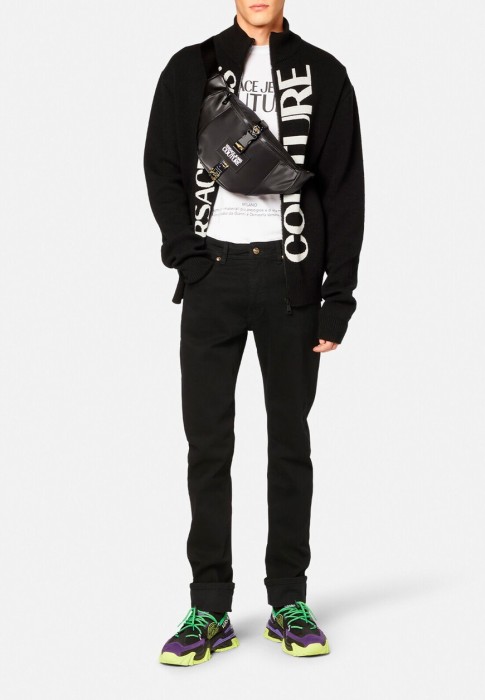 джинсы  от бренда versace jeans couture вид слева