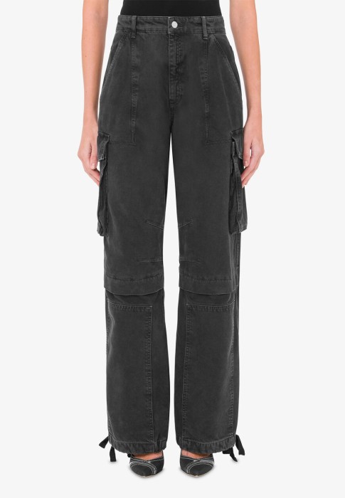 джинсы  от бренда moschino jeans вид слева