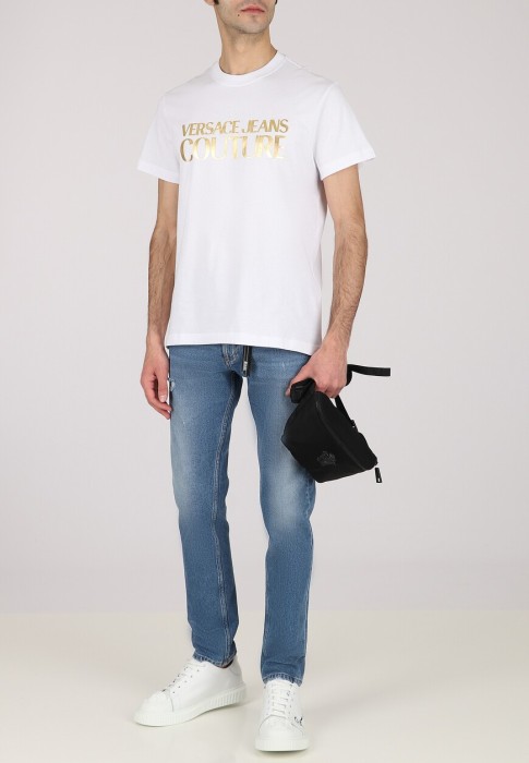 джинсы  от бренда versace jeans couture вид слева