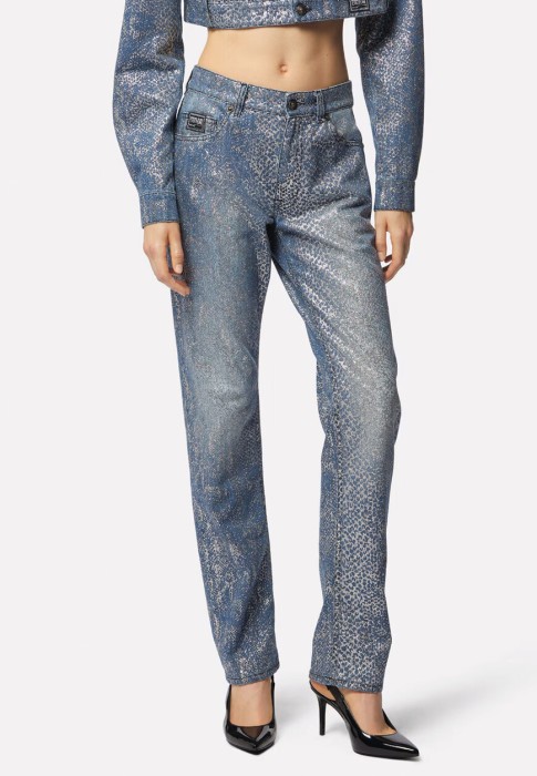 джинсы от бренда versace jeans couture вид слева