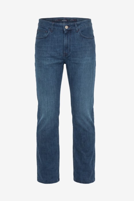 джинсы из хлопка спереди