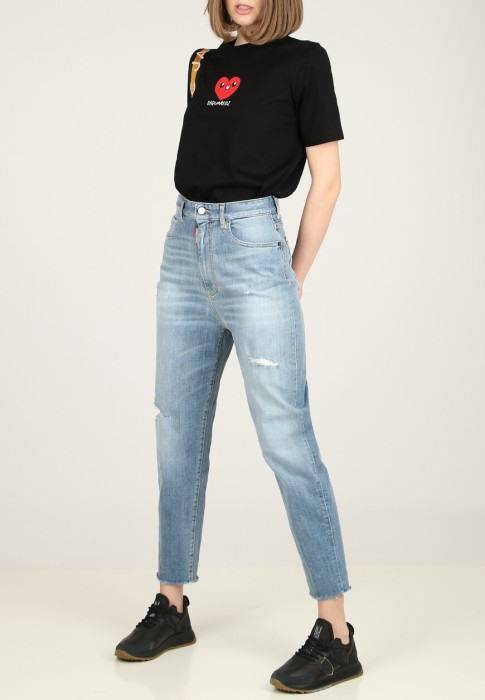 футболка 2 от бренда dsquared вид слева