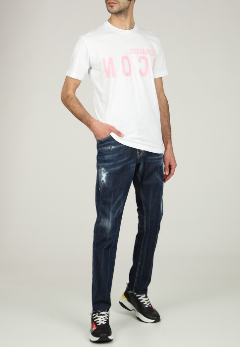 футболка 2 от бренда dsquared вид слева