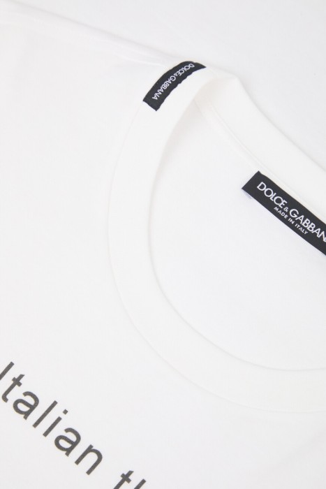 футболка dolce&gabbana модель из коллекции italian holiday из хлопка спереди