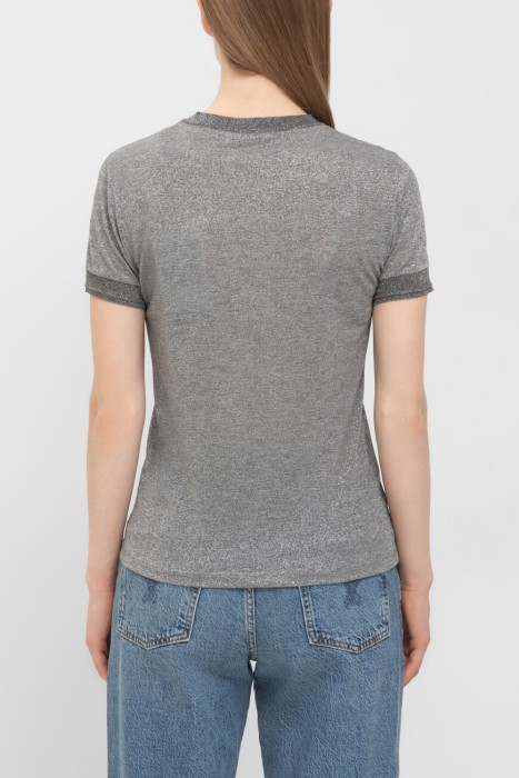 футболка-джемпер  модель из коллекции essential от бренда patrizia pepe вид слева