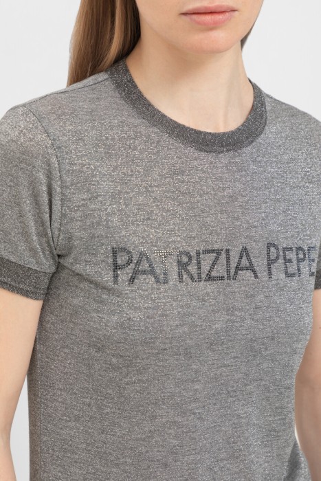 футболка-джемпер  модель из коллекции essential из италии вид сбоку