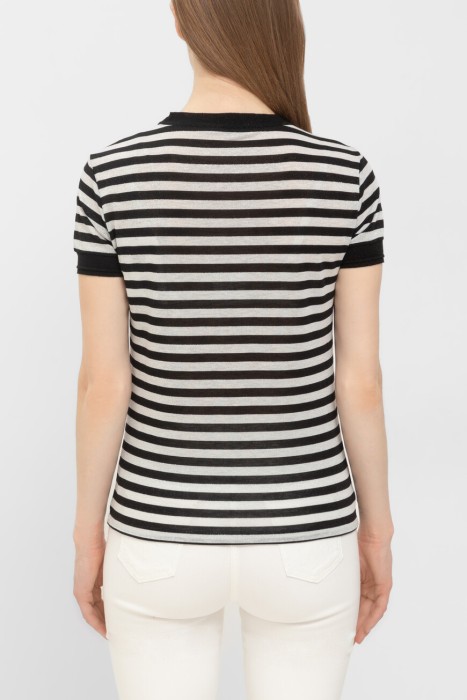 футболка-джемпер  модель из коллекции essential от бренда patrizia pepe вид слева