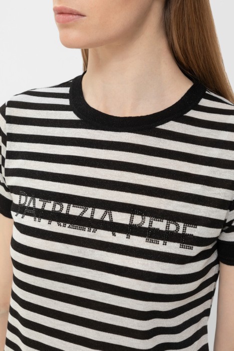 футболка-джемпер  модель из коллекции essential из италии вид сбоку