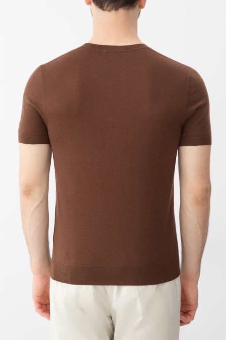 футболка-джемпер  от бренда bardini вид слева