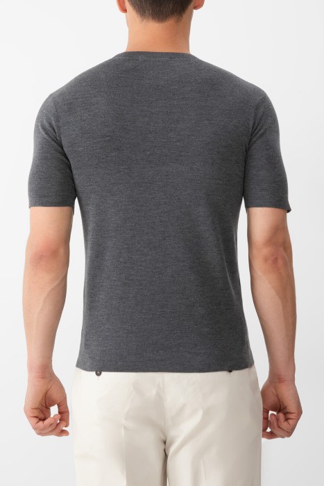 футболка-джемпер  от бренда bardini вид слева