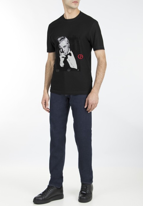 футболка из джерси  из италии вид сбоку