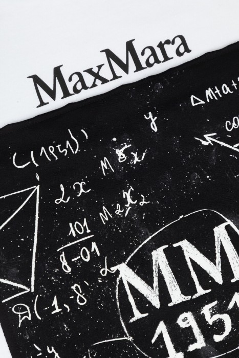 футболка maxmara модель из сезонной коллекции estate ’25 из хлопка спереди