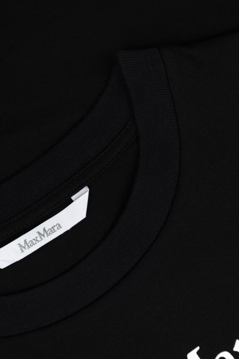 футболка maxmara модель из сезонной коллекции estate ’25 из хлопка спереди