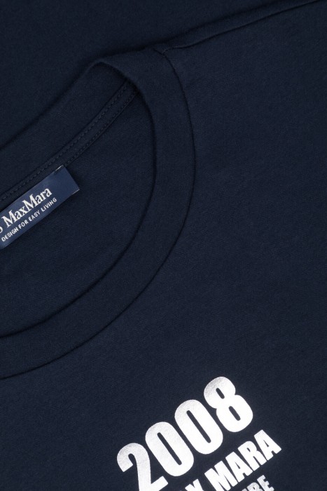 футболка maxmara из хлопка спереди