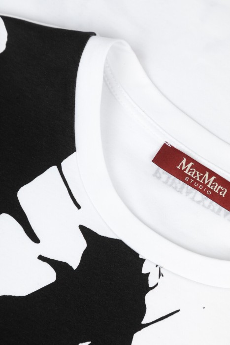 футболка maxmara из хлопка спереди