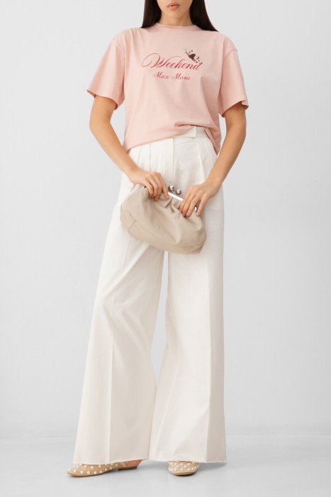 футболка maxmara из хлопка спереди